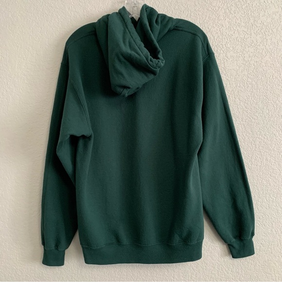 Vtg Starbucks Graphic Hoodie Sweatshirt Mens M Original Pike Place Seattle Green - Picture 2 of 16